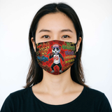 PJ Panda Graffiti Face Mask display