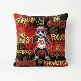 PJ Panda Graffiti Pillow