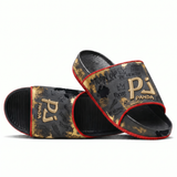 PJ Panda Slides Graffiti Gold