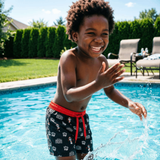 PJ Panda Splash Squad Swim Trunks display